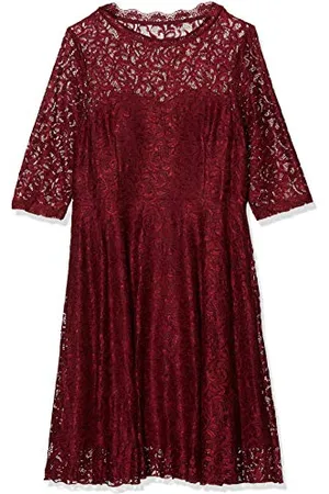 Intimuse Shari, Vestito Donna, Rosso (bordeaux), 36 ( XS/36)