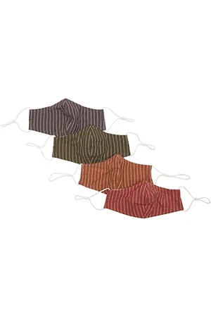 Quality Durables 4-Pack Reusable Woven Face Covering Maschera Costume, , Large/X-Large
