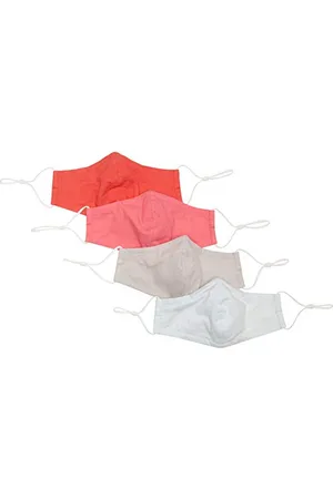 Quality Durables 4-Pack Reusable Woven Face Covering Maschera Costume, , Small/Medium