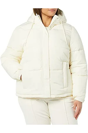 Amazon Piumino con Cappuccio Impermeabile Foderato in Sherpa (Disponibile in Taglie Forti) (precedentemente Amazon Aware) Donna, , XL