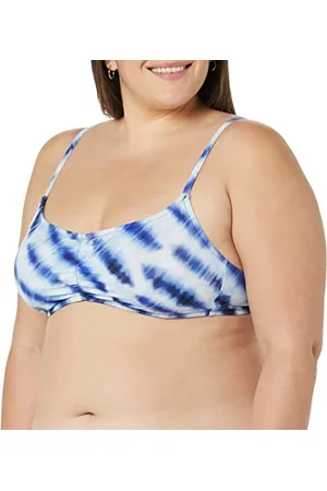 Amazon Top Bikini a Brassière con Sostegno Leggero Donna, , 46