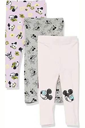 Amazon Disney | Marvel | Star Wars | Frozen | Princess Leggings Bambine e Ragazze, Pacco da 3, , 2 anni