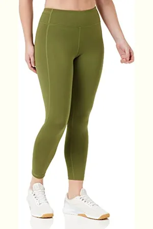 Amazon Crea i Tuoi Leggings Studio Sculpt a Vita Medio Alta, Stile a Zampa (in precedenza Core 10) Donna, , 3XL Plus