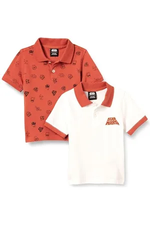 Amazon Disney | Marvel | Star Wars Polo in piqué a Maniche Corte Bambini e Ragazzi, Pacco da 2, , 2 Anni