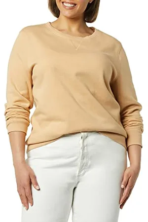 Amazon Felpa Girocollo in Pile (Disponibile nelle Taglie Forti) Donna, , M