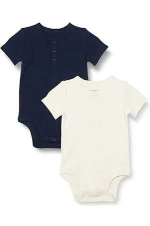 Amazon Body Henley Unisex Bimbi, Pacco da 2, , 6-9 Months