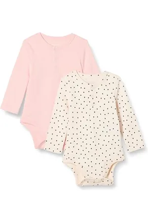 Amazon Body Henley a Maniche Lunghe Unisex Bimbi, Pacco da 2, , Prematuro