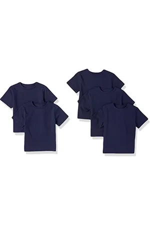 Amazon T-Shirt a Maniche Corte Bambini e Ragazzi, Pacco da 5, , 4 Anni
