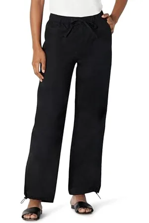 Amazon Pantaloni Paracadute a Vita Media, Baggy, Gamba Larga e vestibilità Ampia Donna, , M