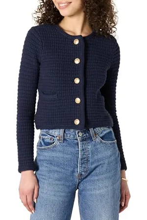 Amazon Maglione Cardigan dal Peso Medio con vestibilità Regolare Donna, , XXL