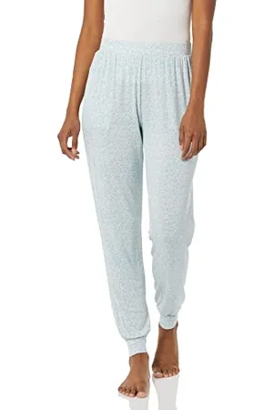 Amazon Pantaloni di Pigiama Jogger Leggeri in Jersey Lavorato a Maglia con Tasche Donna, , XXL