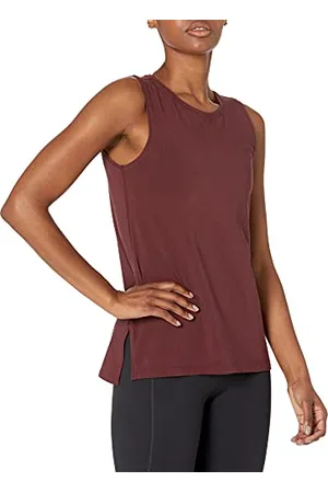 Amazon Canotta da Yoga in Morbido Cotone vestibilità Comoda (Disponibile in Taglie Forti) (in Precedenza Core 10) Donna, , XXL Plus