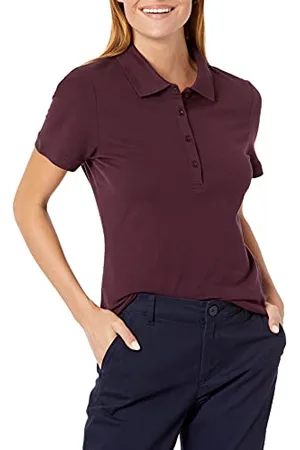 Amazon Polo A Manica Corta (Taglie Forti Disponibili) Donna, , S