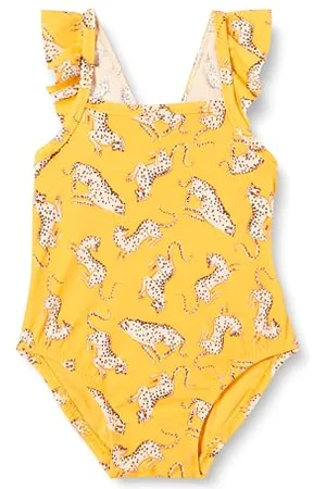 Amazon Costume da Bagno Intero con Volant Bimba, , 18 Mesi