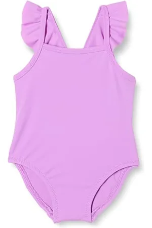Amazon Costume da Bagno Intero con Volant Bimba, , 18 Mesi