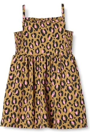Amazon Abito Midi in Cotone con Spalline Bambine e Ragazze, , 6-7 Anni