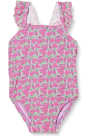 Amazon Costume da Bagno Intero con Volant Bimba, , 24 Mesi