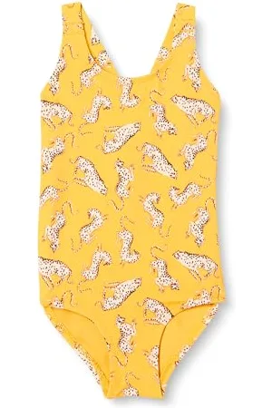 Amazon Costume da Bagno Intero con Incrocio sulla Schiena Bambine e Ragazze, , 2 Anni