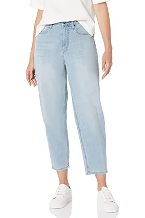 Amazon Jeans a Vita Alta Svasati alla Caviglia dalla vestibilità Comoda Donna, , 52