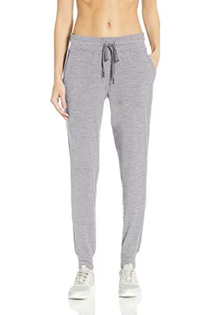 Amazon Pantaloni della Tuta Elasticizzati Tecnici Spazzolati (Taglie Forti Disponibili) Donna, , L