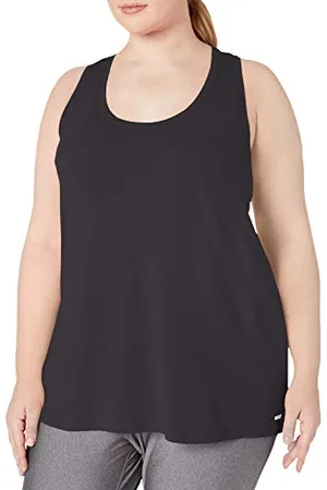 Amazon Canotta Tecnica Dorso a Vogatore Tessuto Elasticizzato Asciugatura Rapida (Disponibile in Taglie Forti) Donna, , XL Plus