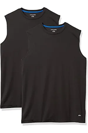 Amazon Canotta Tecnica Sportiva Active Performance Uomo, Pacco da 2, , L