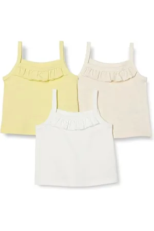 Amazon Canotte in cotone Bambine e Ragazze, Pacco da 3, , 4 anni