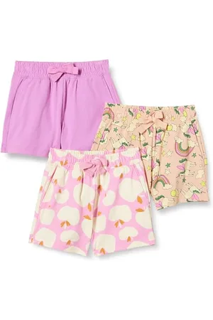 Amazon Pantaloncini Facili da Indossare Bambine e ragazze, Pacco da 3, , 9 anni