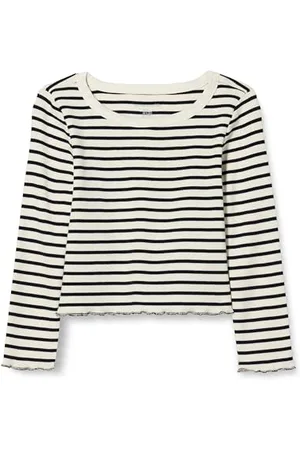 Amazon Top corto a coste a maniche lunghe Bambine e Ragazze, , 3 anni