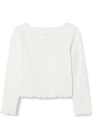 Amazon Top corto a coste a maniche lunghe Bambine e Ragazze, , 5 anni