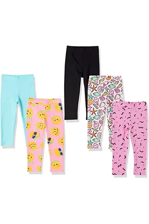 Amazon Leggings Bambine e Ragazze, Pacco da 5, , 9 Anni