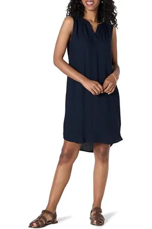 Amazon Abito a Trapezio Senza Maniche Donna, , L