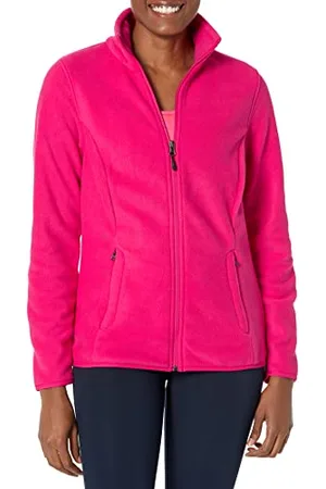 Amazon Giacca in pile morbido con cerniera intera dal taglio classico (disponibile in taglie forti) Donna, , L