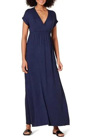 Amazon Maxi Abito con Vita Stretta (Disponibile in Taglie Forti) Donna, , M