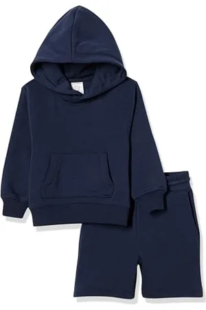 Amazon Set Felpa con Cappuccio e Pantaloncini Bambini e Ragazzi, , 6-7 Anni