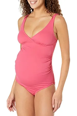 Amazon Costume da Bagno Premaman con Scollo a V Donna, , 42