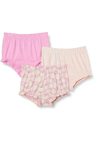 Amazon Pantaloncini Bloomer in Cotone Bimba, Pacco da 3, , 3-6 Mesi