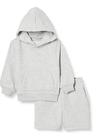 Amazon Set Felpa con Cappuccio e Pantaloncini Bambini e Ragazzi, , 9 Anni