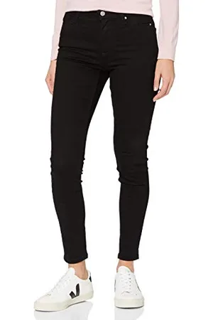 MERAKI Super Stretch Regular Rise, Jeans skinny Donna, (Clean Black), (Taglia Produttore: W30 x L30)