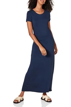 Amazon Vestito Molto Lungo a Maniche Corte Donna, , M