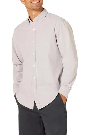 Amazon Camicia Oxford a Maniche Lunghe dalla vestibilità Standard Uomo, , XXL