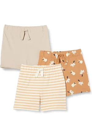 Amazon Pantaloncini Senza Chiusura in Cotone Unisex Bimbi, Pacco da 3, , 24 mesi