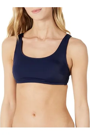 Amazon Top Corto da Mare con Scollo Rotondo Donna, , 44