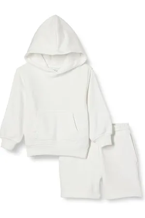 Amazon Set Felpa con Cappuccio e Pantaloncini Bambini e Ragazzi, , 6-7 Anni