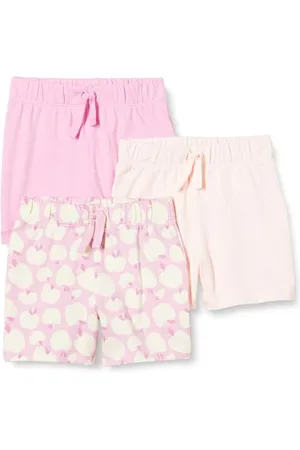 Amazon Pantaloncini Senza Chiusura in Cotone Unisex Bimbi, Pacco da 3, , 24 mesi