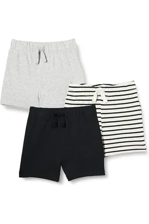 Amazon Pantaloncini Senza Chiusura in Cotone Unisex Bambini e Ragazzi, Pacco da 3, , 4 anni