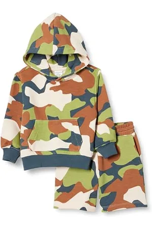 Amazon Set Felpa con Cappuccio e Pantaloncini Bambini e Ragazzi, , 8 Anni