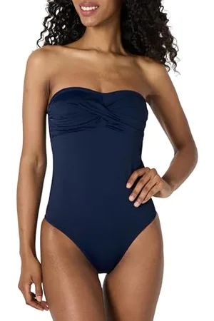 Amazon Costume da Bagno Intero a Fascia Donna, , 9 Anni
