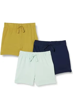Amazon Pantaloncini Senza Chiusura in Cotone Unisex Bambini e Ragazzi, Pacco da 3, , 4 anni