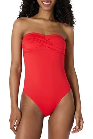 Amazon Costume da Bagno Intero a Fascia Donna, , 5 Anni